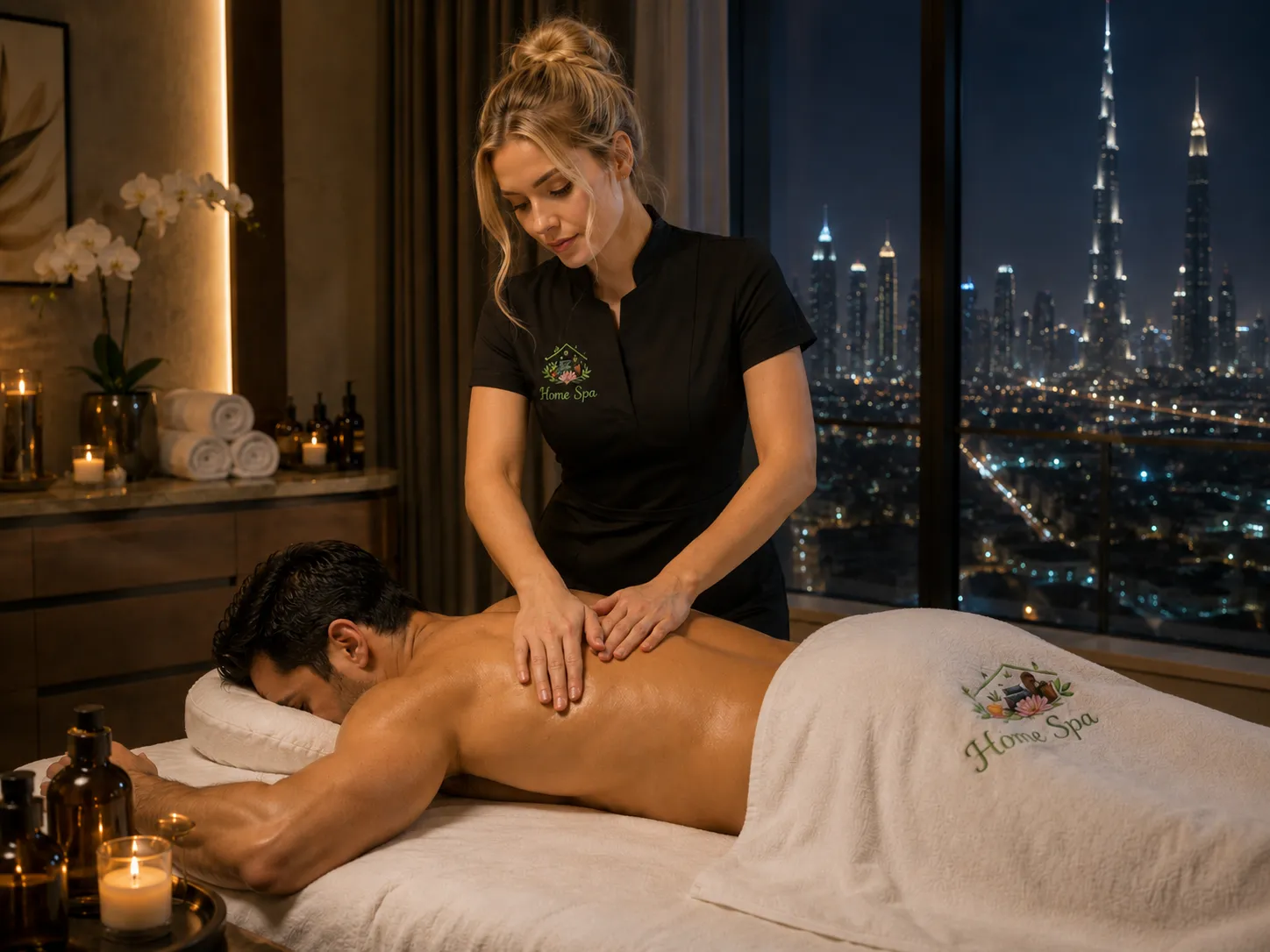 Home Spa Dubai private massage service at home