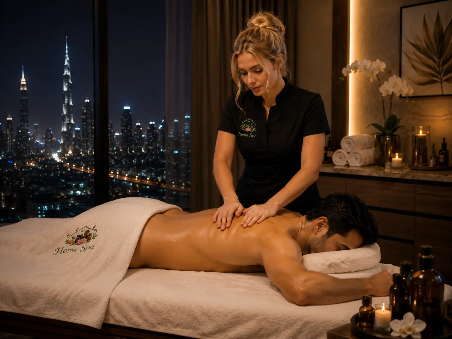 Home Spa Dubai private massage service at home